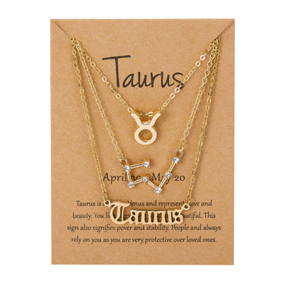 Zodiac Sign Pendant Necklace